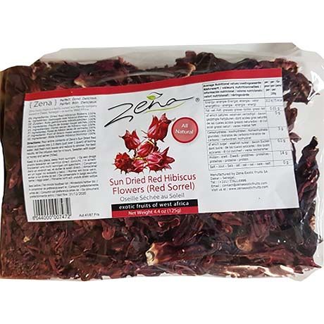 Hibiscus Flowers Sun-Dried Red 125g