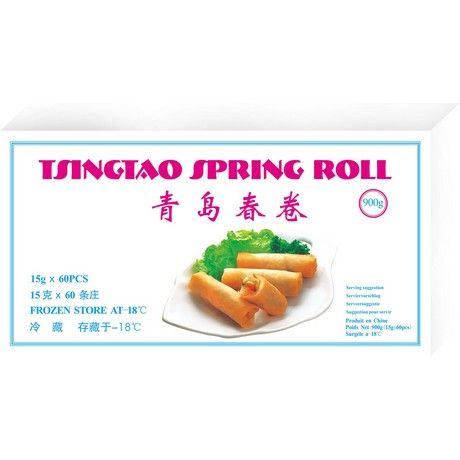 TSINGTAO SPRINGROLL Spring Roll Vegetables Mini 60 PCS 900gr