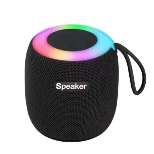 OEM Mini Wireless Speaker With FM Function & RGB Lighting Black
